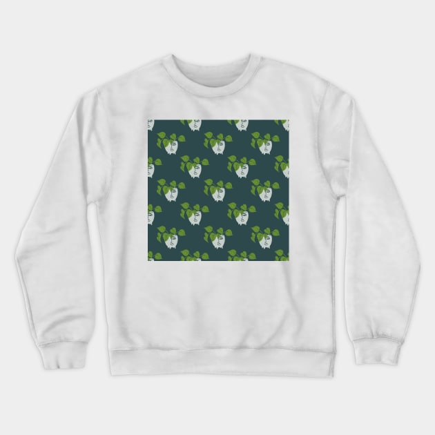 Houseplant pattern Crewneck Sweatshirt by DanielK